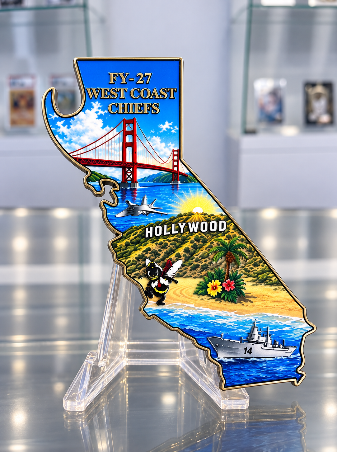 FY-27 West Coast Chief Bottle Opener Challenge Coin