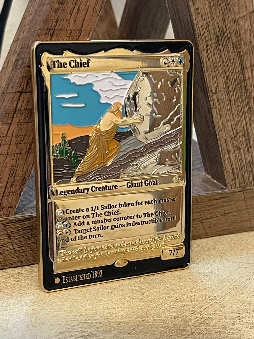The Chief – Legendary Creature Giant Goat™ Premium Challenge Coin Card