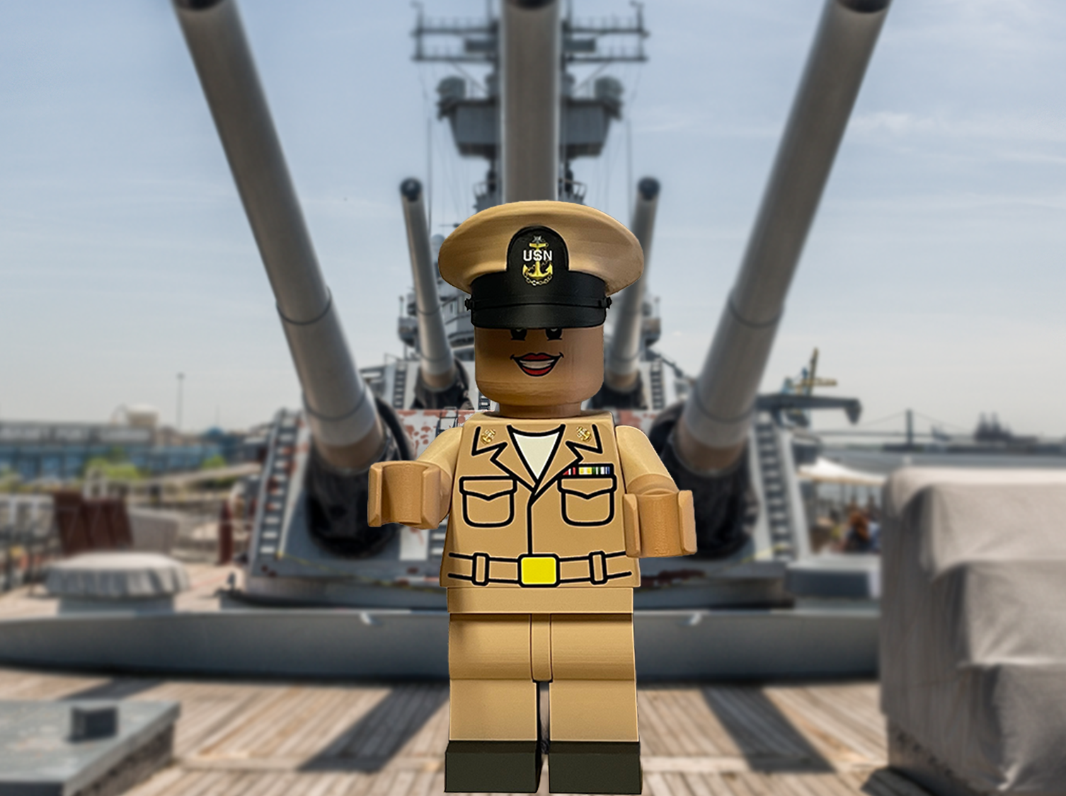 Custom Navy Chief Brick Figures | Military Collectible Gift