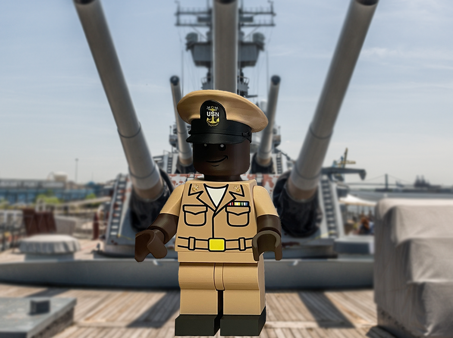Custom Navy Chief Brick Figures | Military Collectible Gift