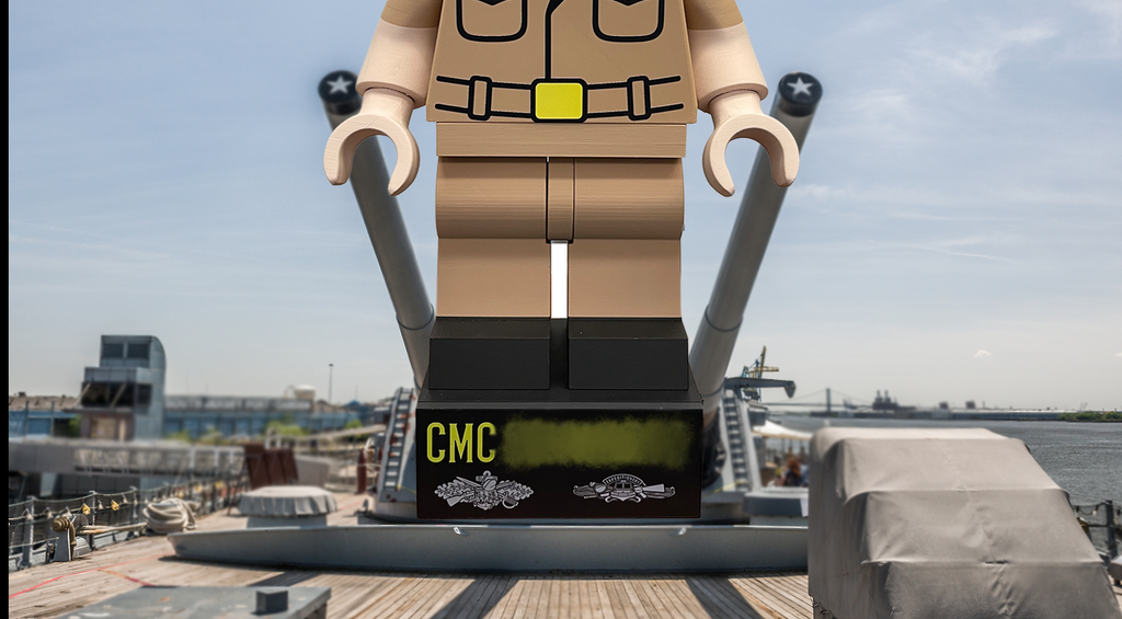 Custom Navy Chief Brick Figures | Military Collectible Gift