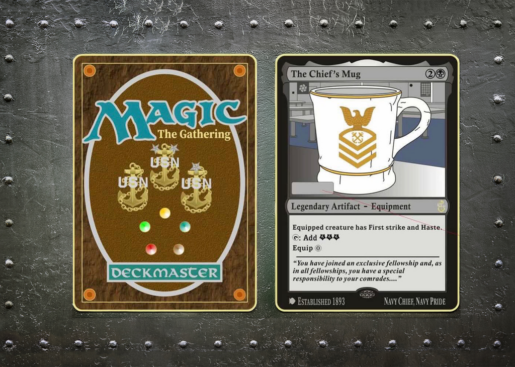 The Chief’s Mug™ – Legendary Artifact Equipment Challenge Coin Card (Limited Edition)