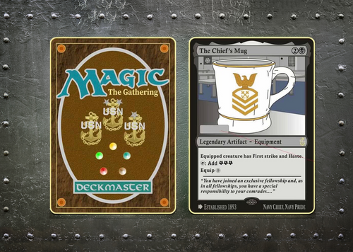 The Chief’s Mug™ – Legendary Artifact Equipment Challenge Coin Card (Limited Edition)